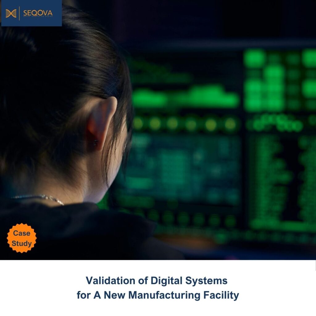A women focused on the real-time monitoring and validation of digital systems within a GMP manufacturing environment.